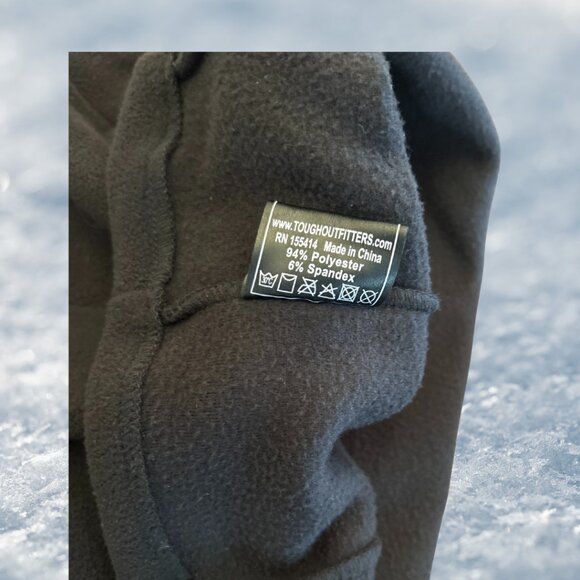 TOUGHOUTFITTERS Black Fleece Balaclava — Warm, Sleek & Ready for Anything! - Picture 5 of 6